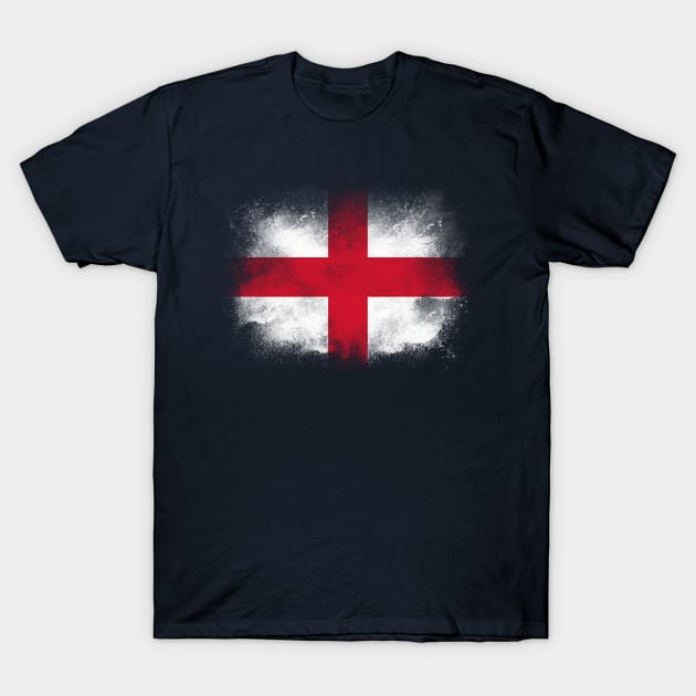 England flag isolated T-Shirt by psychoshadow